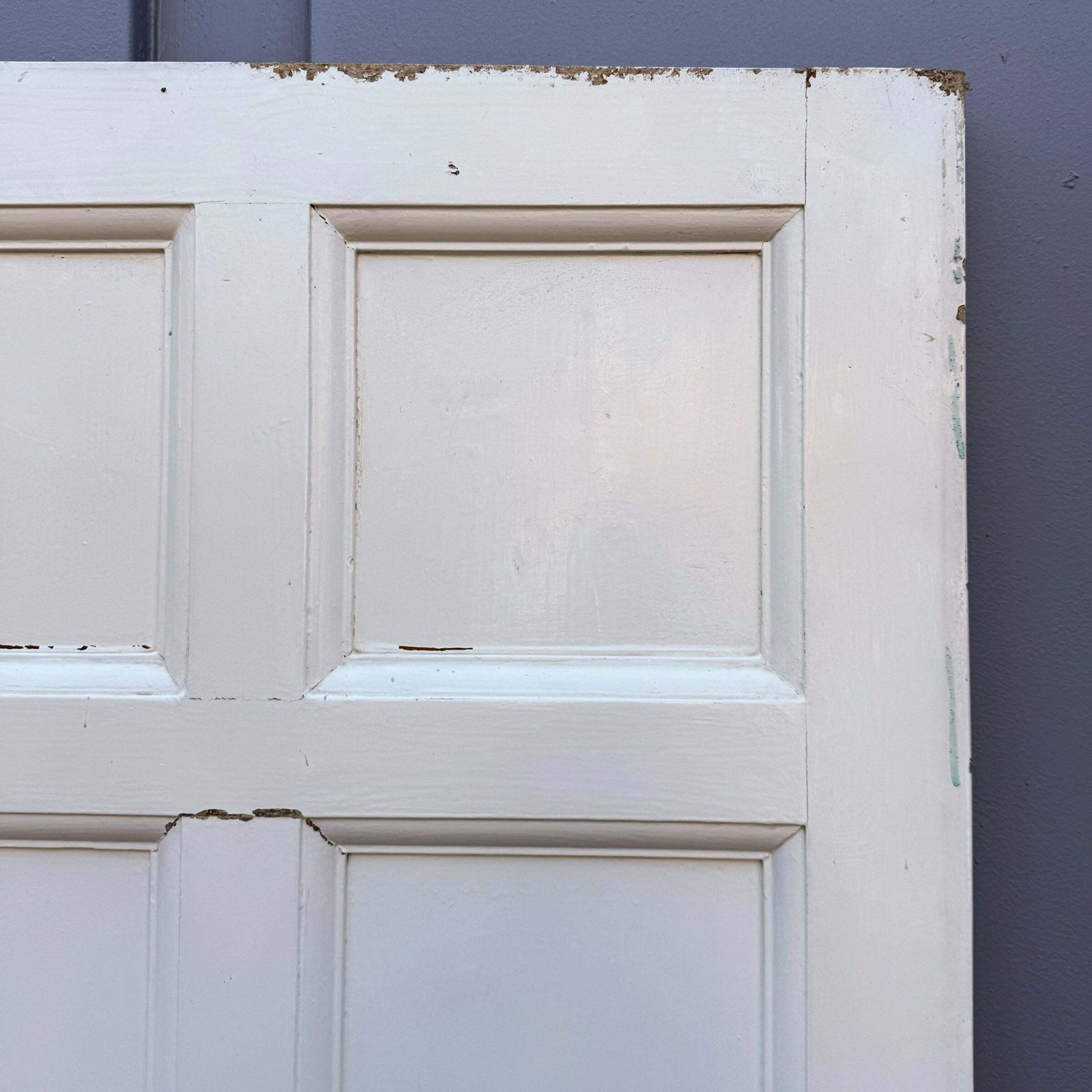 Antique Georgian 6 Panel Door   195.5cm X 76cm photo 240.0
