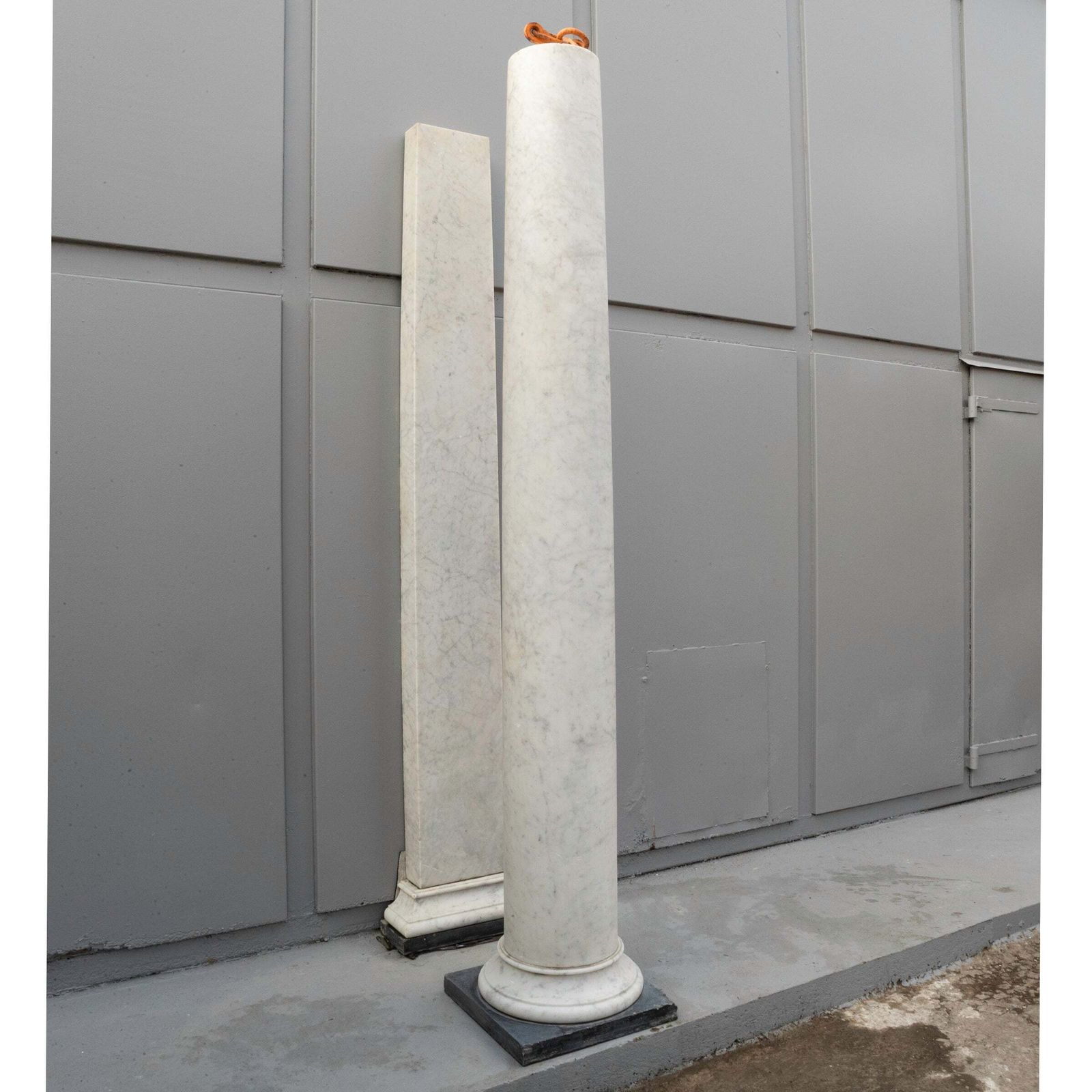 Reclaimed Carrara Marble Columns | Portico photo Home Decor