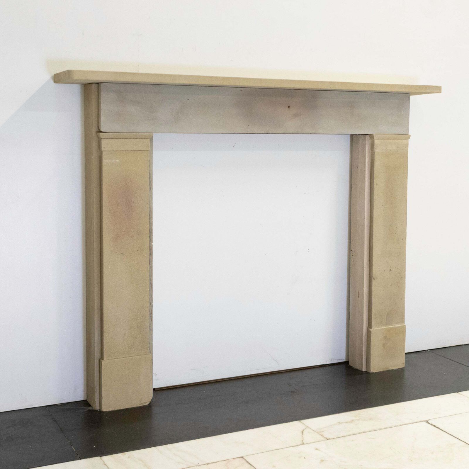 Antique Sandstone Crossover Fireplace Surround photo furniture