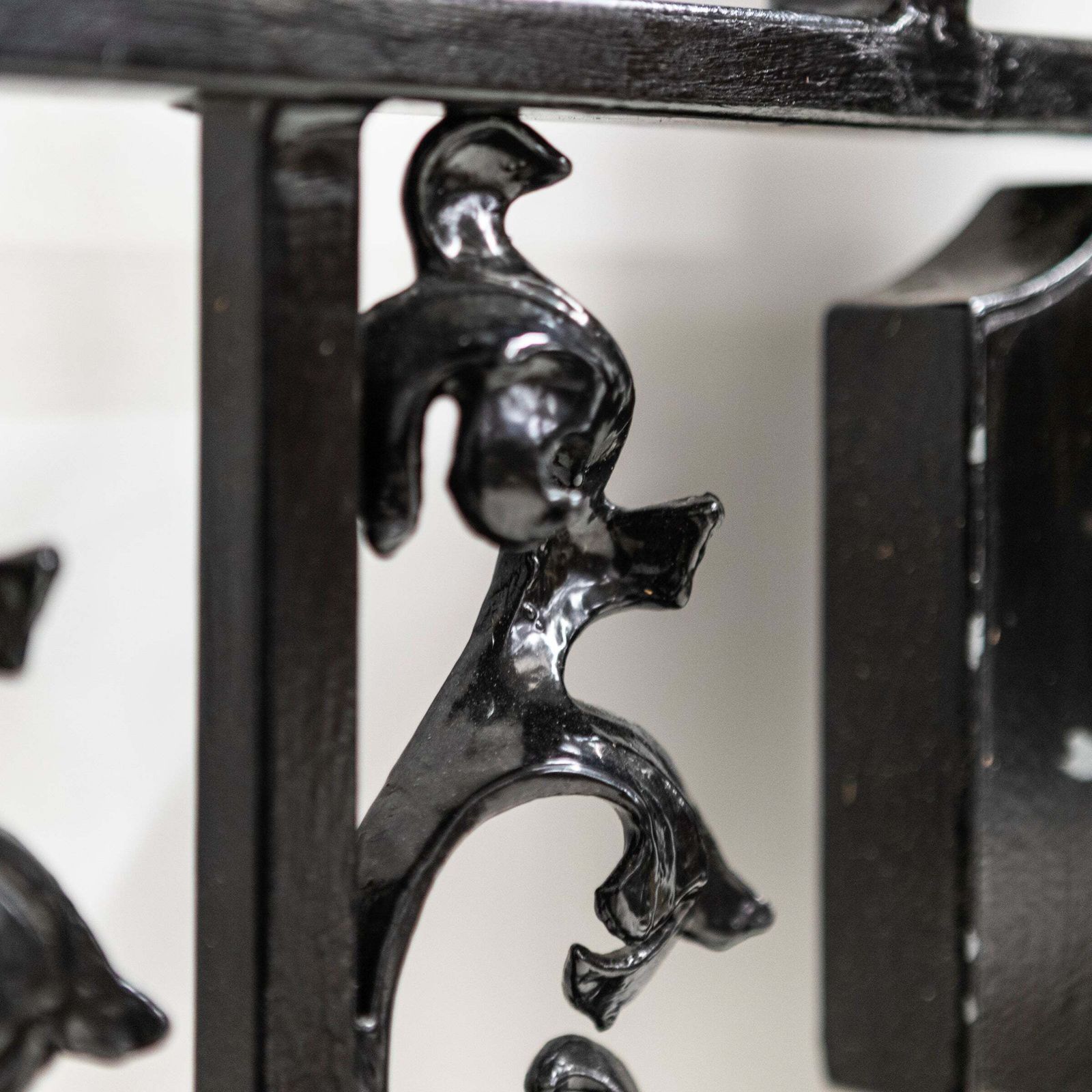 Reclaimed Black Wrought Iron Gates photo for sale