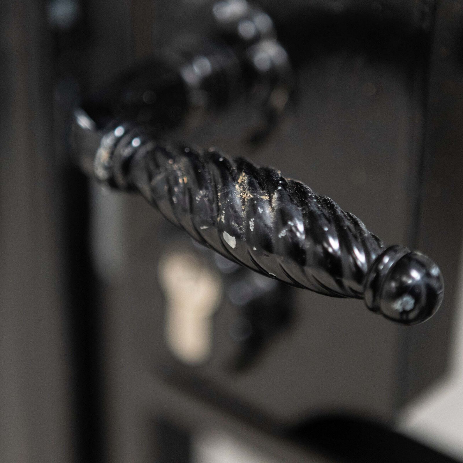 Reclaimed Black Wrought Iron Gates photo vinterior