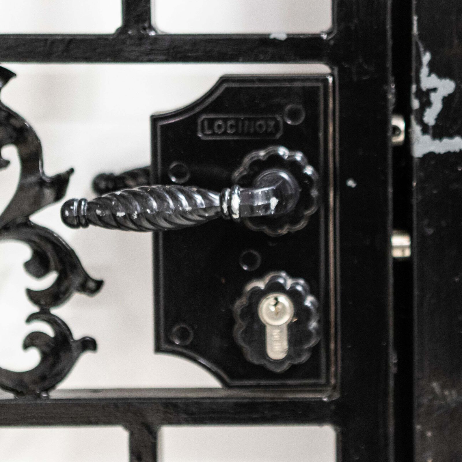 2500.0 Reclaimed Black Wrought Iron Gates photo