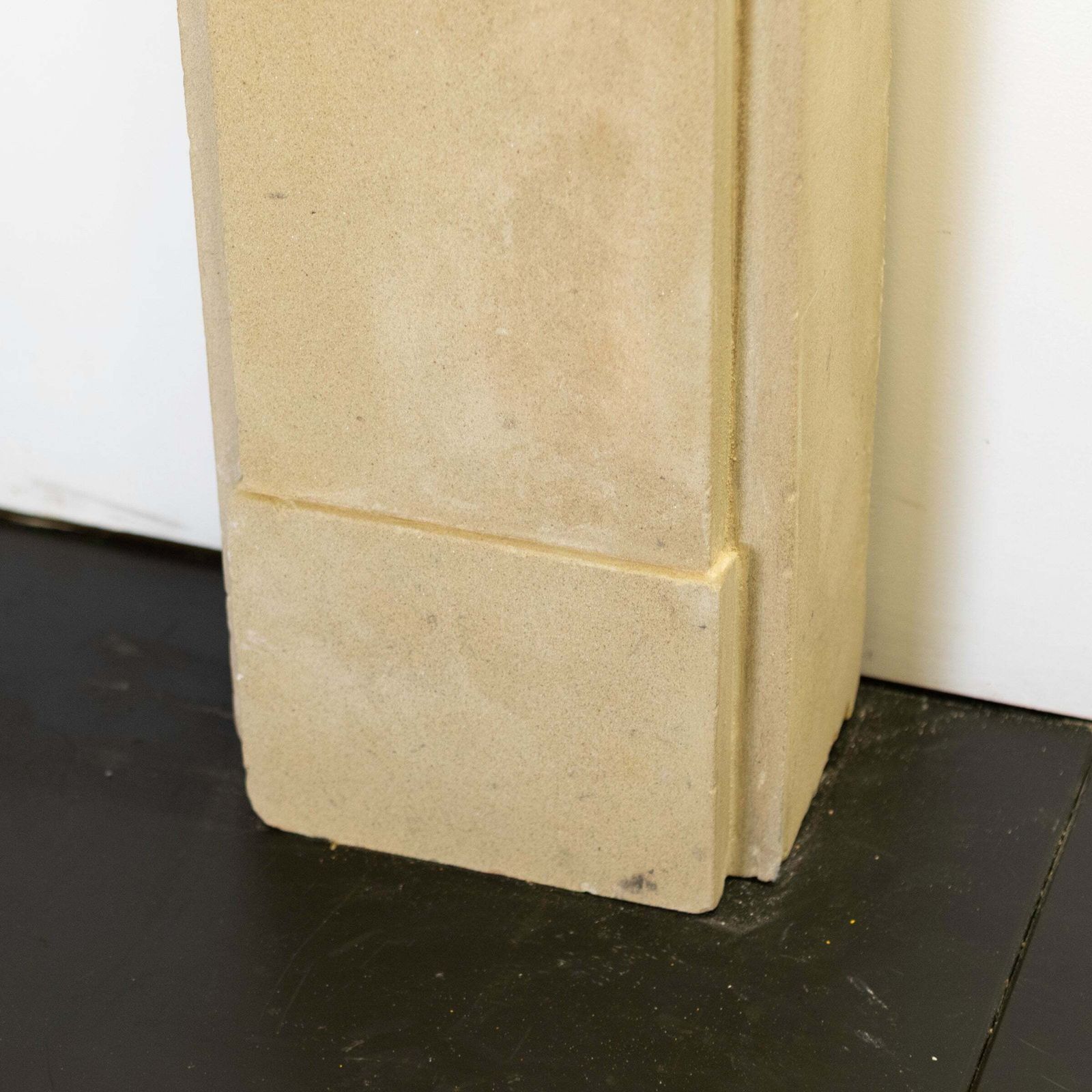 Antique Sandstone Crossover Fireplace Surround photo vintage
