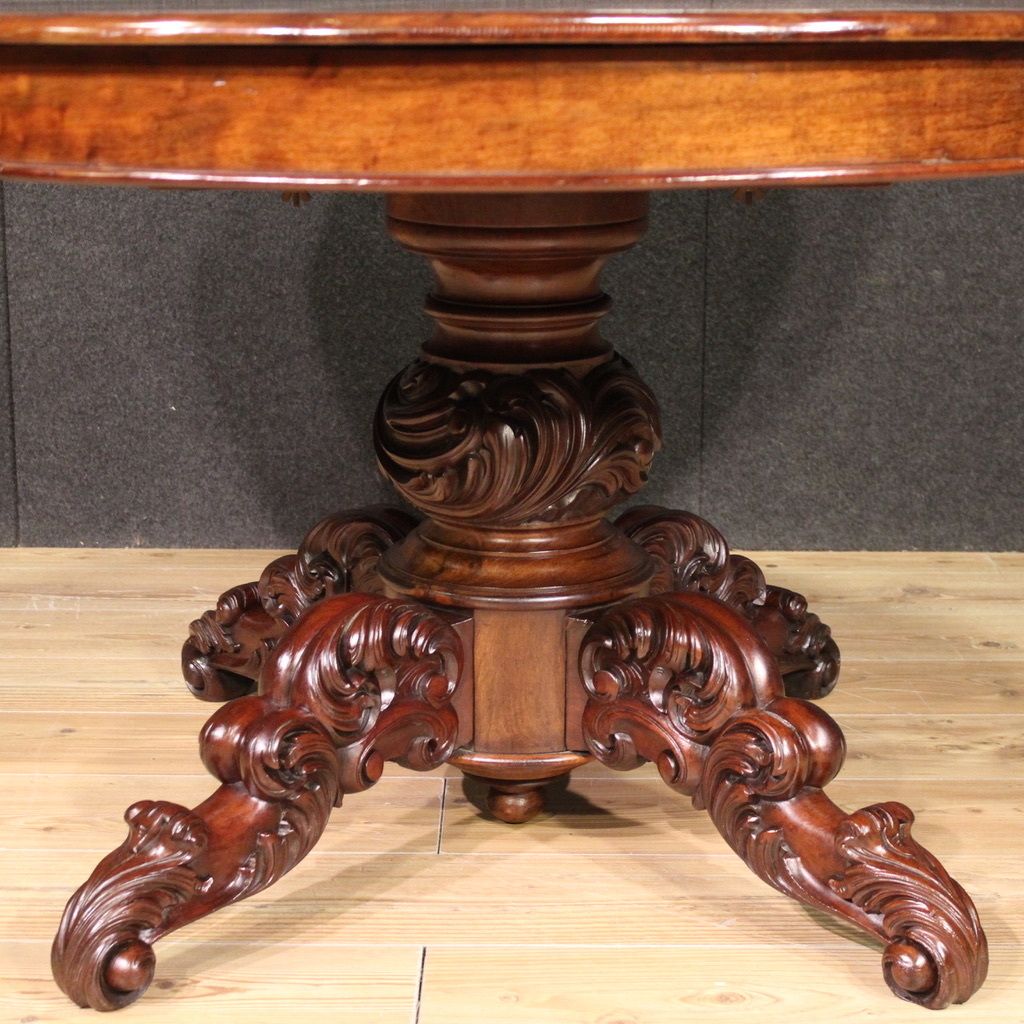 19th Century Extendable Mahogany Table photo furniture