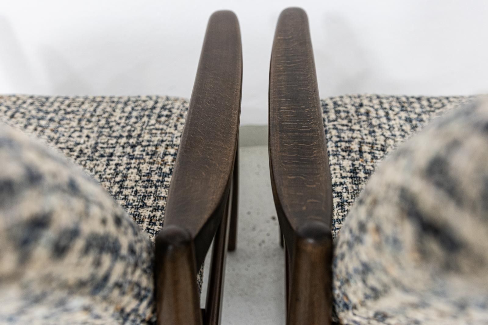 photo for sale Mid Century Armchairs By Edmund Homa, Poland, 1960s, Set Of 2