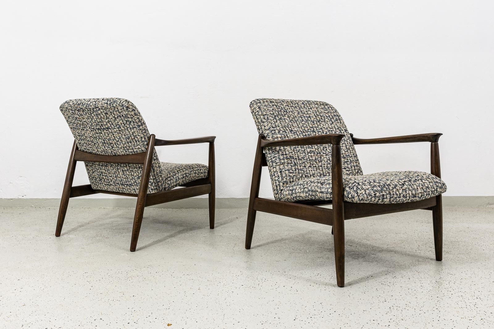 photo vinterior Mid Century Armchairs By Edmund Homa, Poland, 1960s, Set Of 2