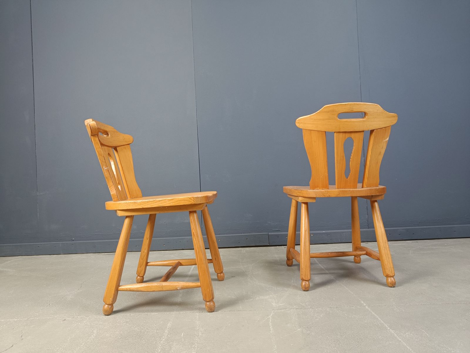 Mid Century Brutalist Dining Chairs, 1960s Set Of 4 photo for sale