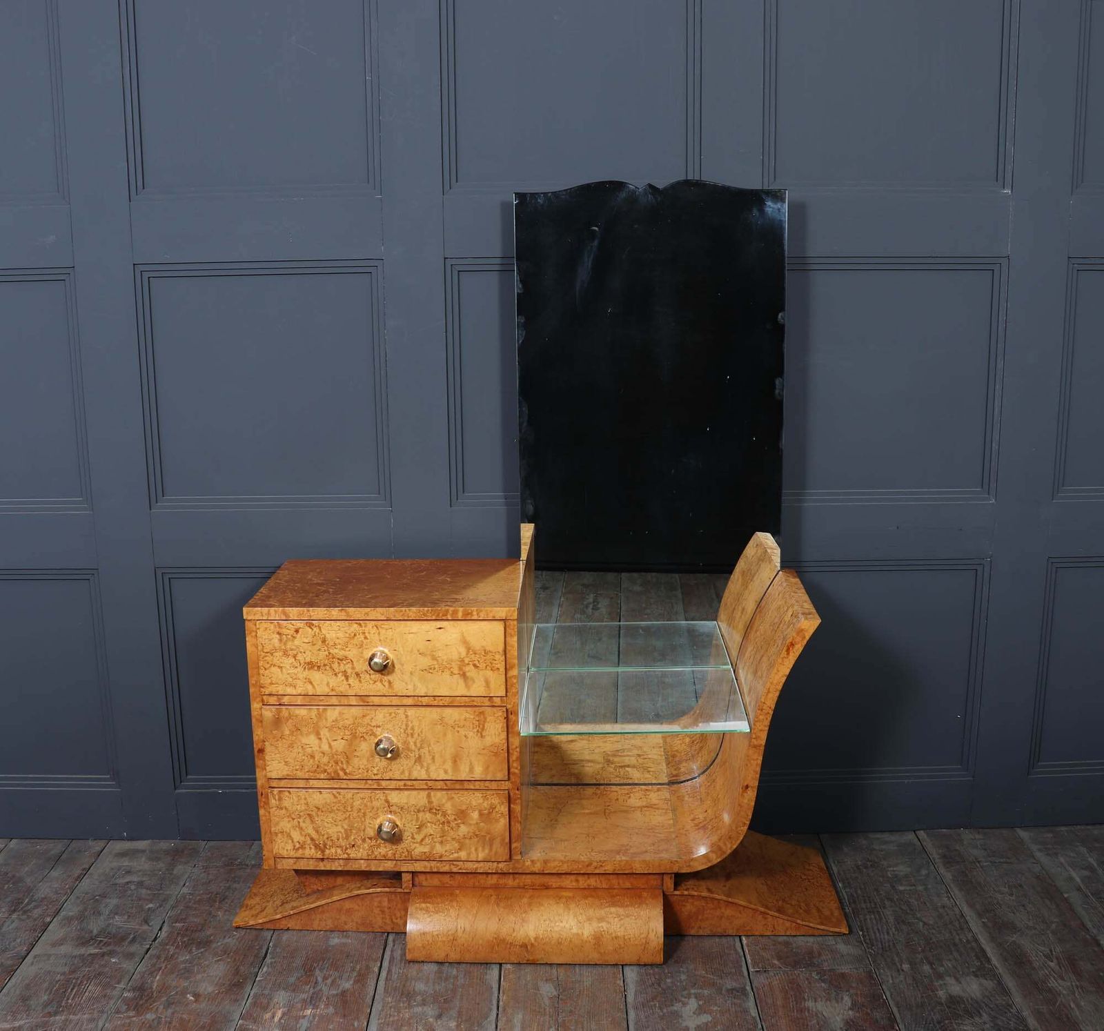 Furniture Art Deco Burr Maple Dressing Table photo