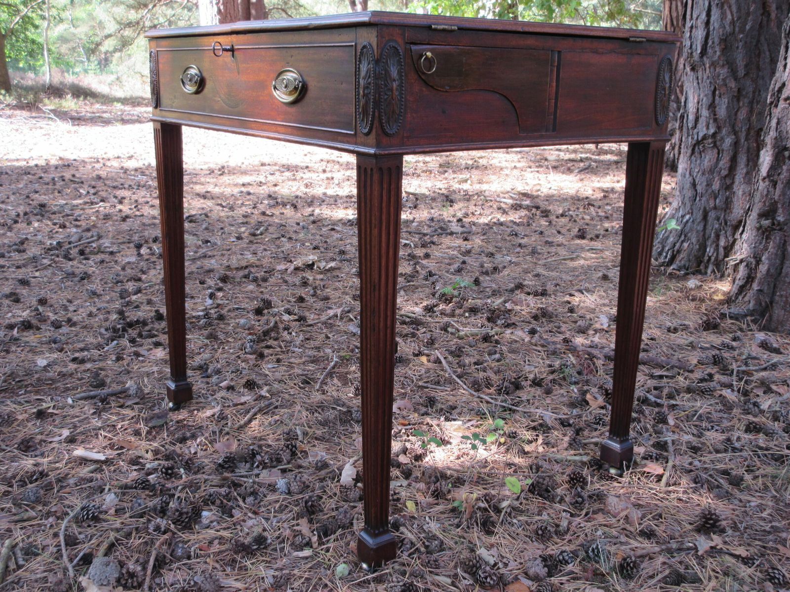 George III Mahogany Estate Rent/ Writing Table, Circa 1775 photo 6000.0