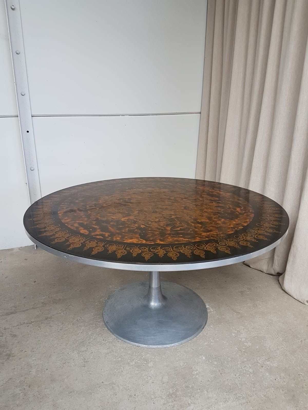 Vtg Mid Century Danish Tulip Dining Table Poul Cadovius Cado France & Son R844 photo buy