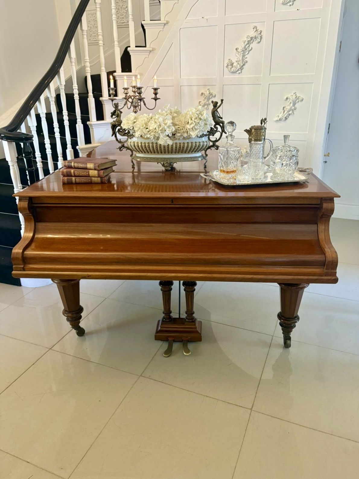 Exceptional Quality Antique C.Bechstein 19th Century Rosewood Boudoir Grand Piano Model V (1898) photo 19850.0