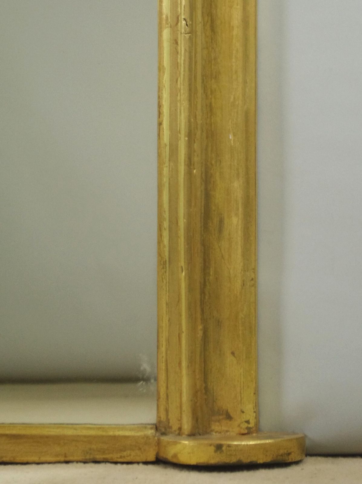 Victorian Gilt Large Arch Top Overmantle Mirror photo vinterior