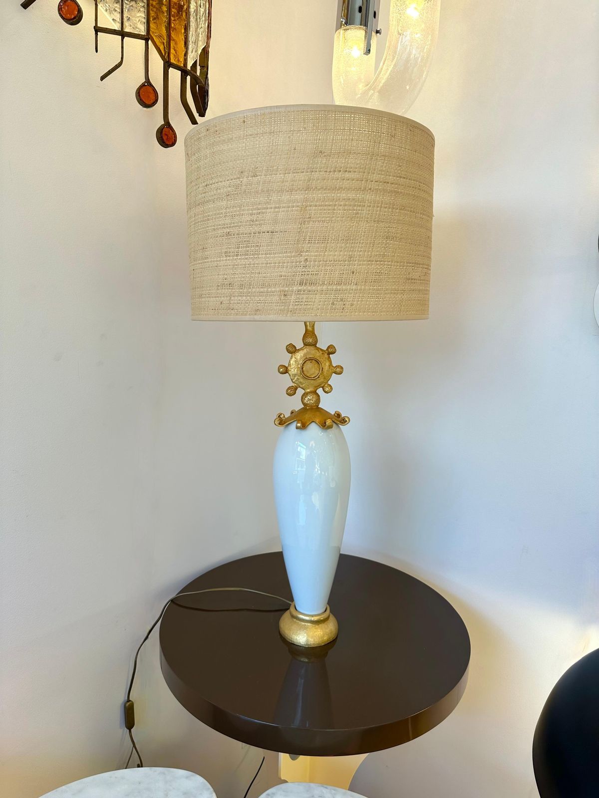 Pair Of Lamps Sun By Pierre Casenove For Fondica, France, 1990s photo buy