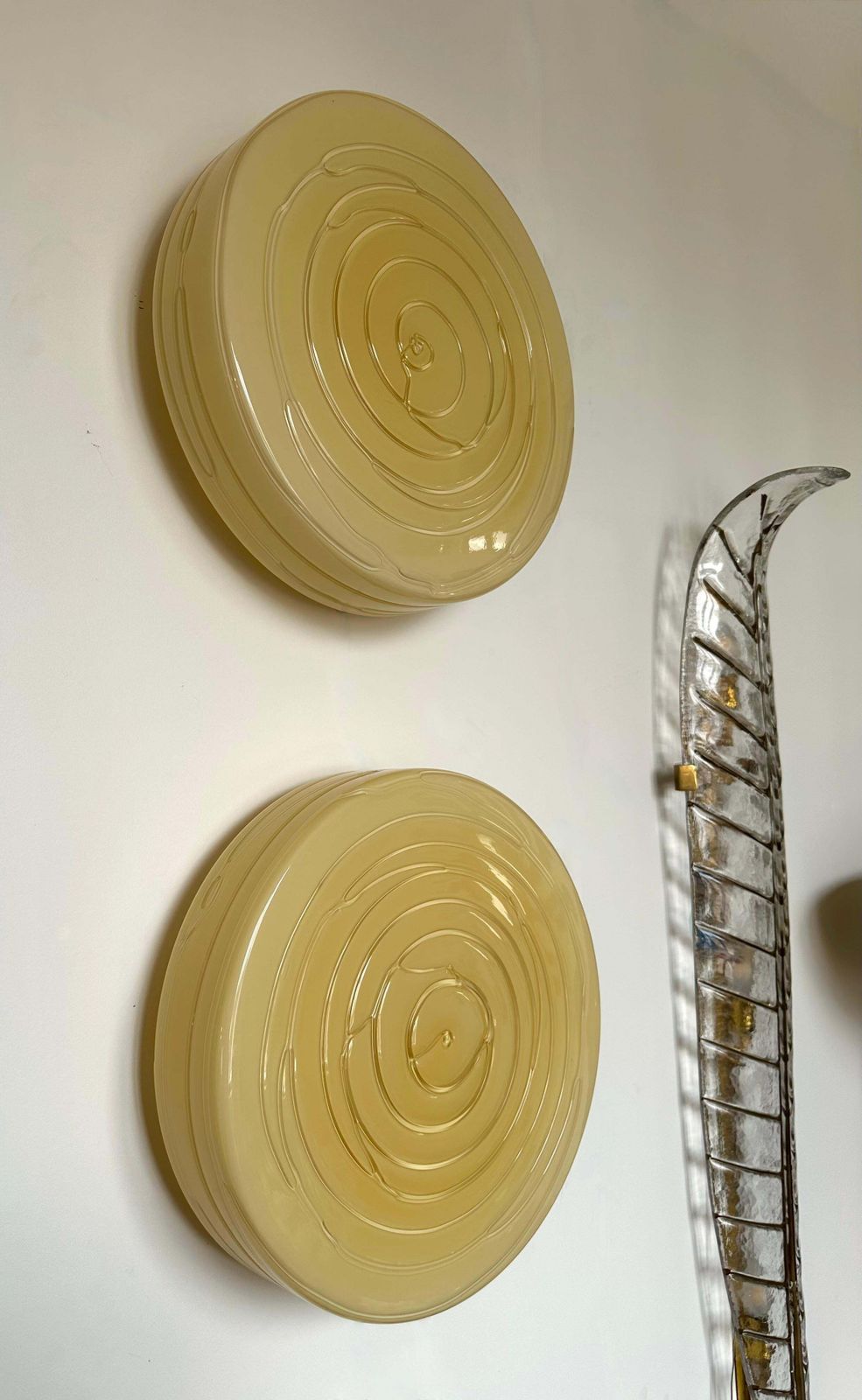 Contemporary Pair Of Murano Glass Candy Sconces By Vistosi, Italy, 2000s photo 3855.0