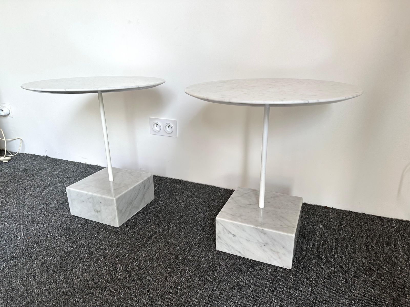 Pair Of Side Tables Primavera By Ettore Sottsass, Italy, 1980s photo for sale