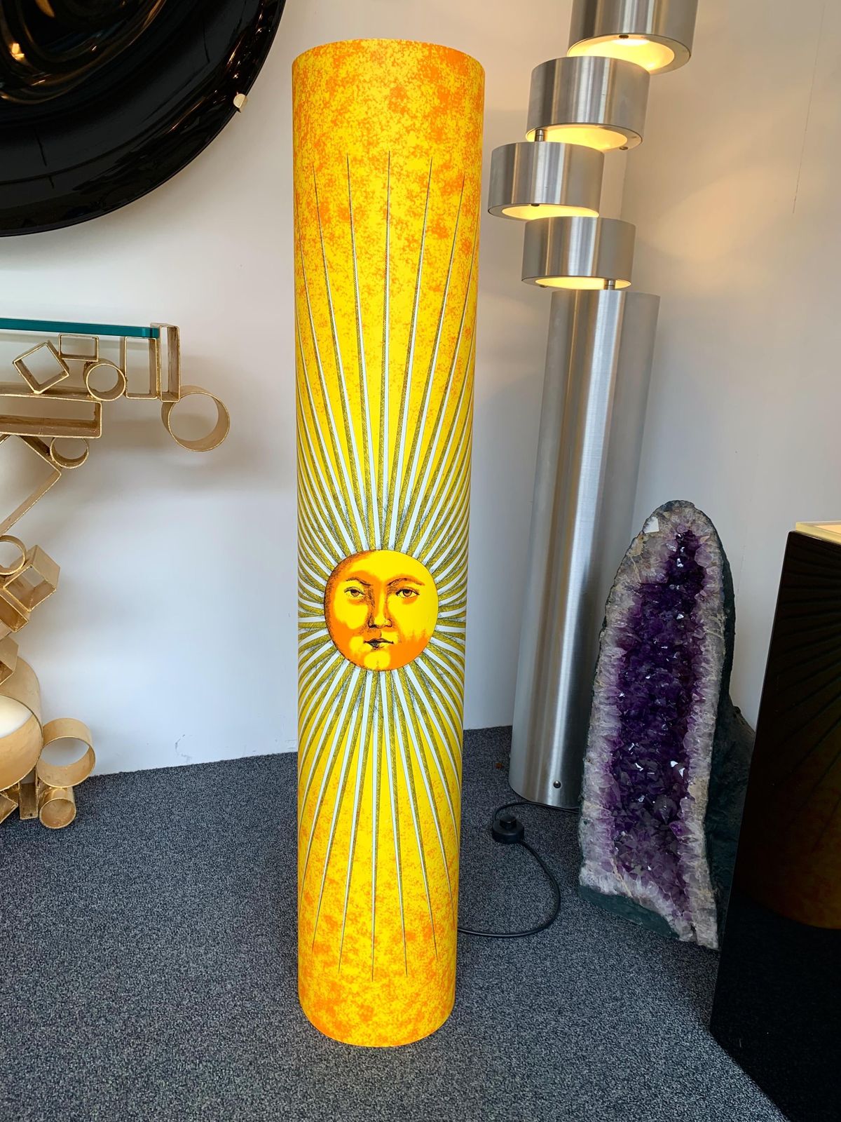 Sun Floor Lamp By Fornasetti, Italy, 1990s photo for sale