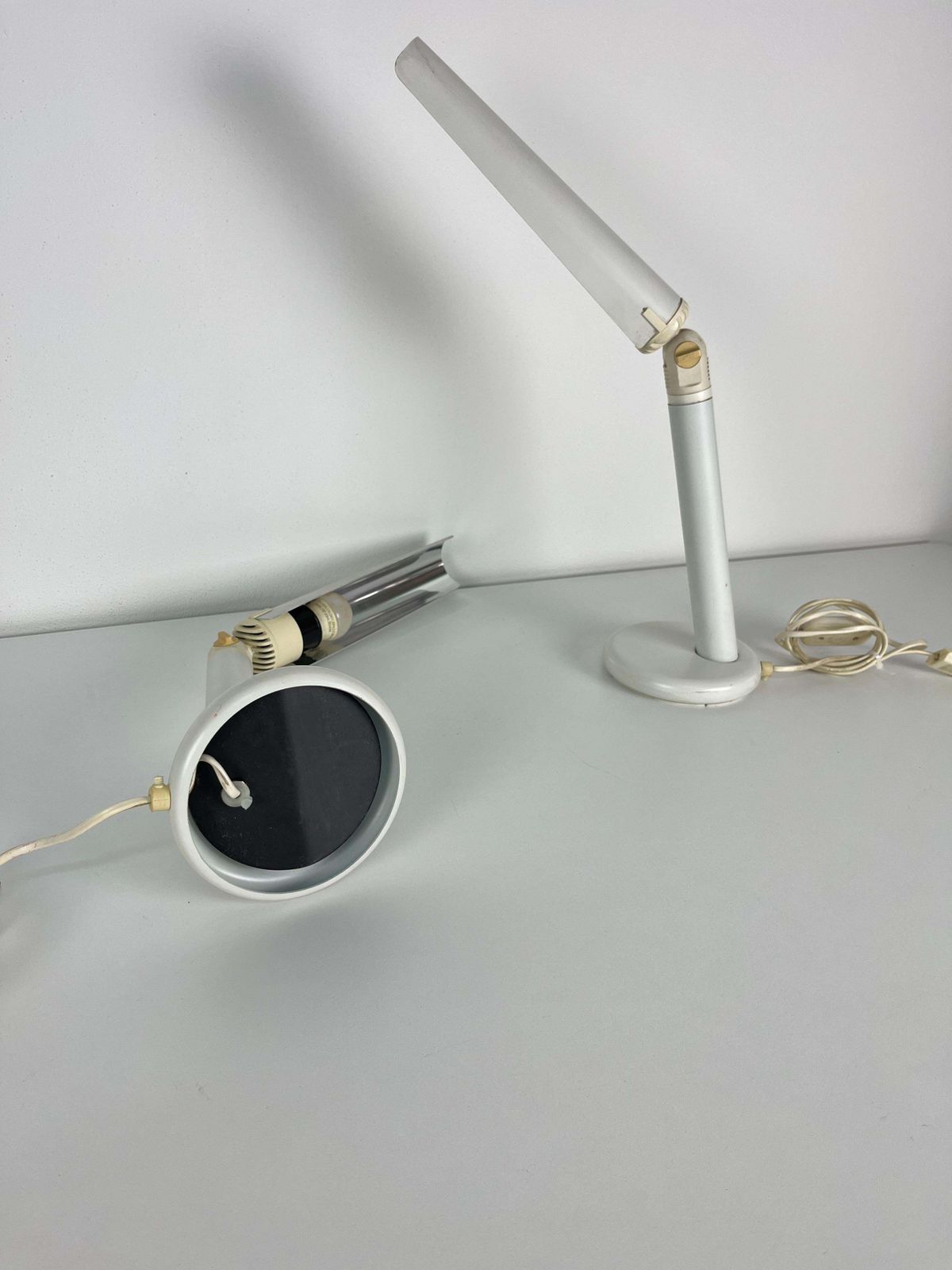Set Of 2 Adjustable Bedside Lamps, Made In Italy, 1970s photo Lighting