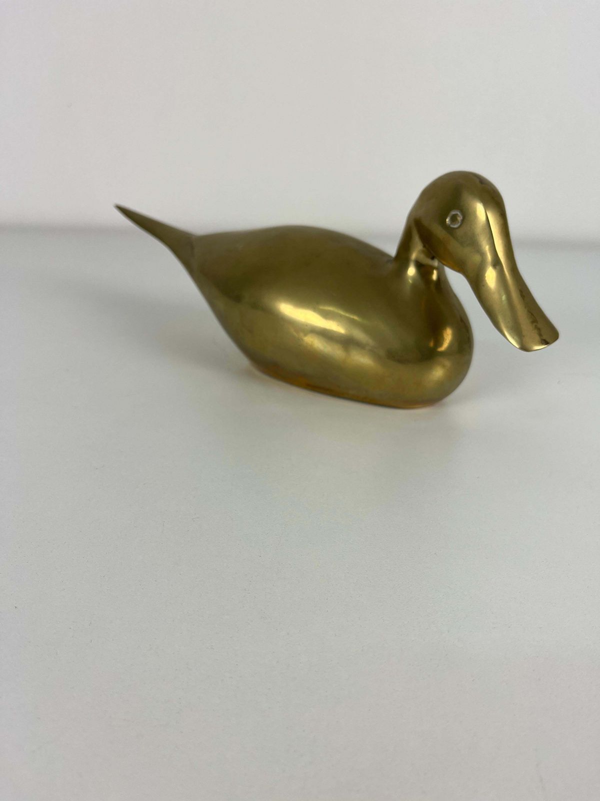 Lovely Mid Century Brass Duck, Made In Italy  1960s photo vintage