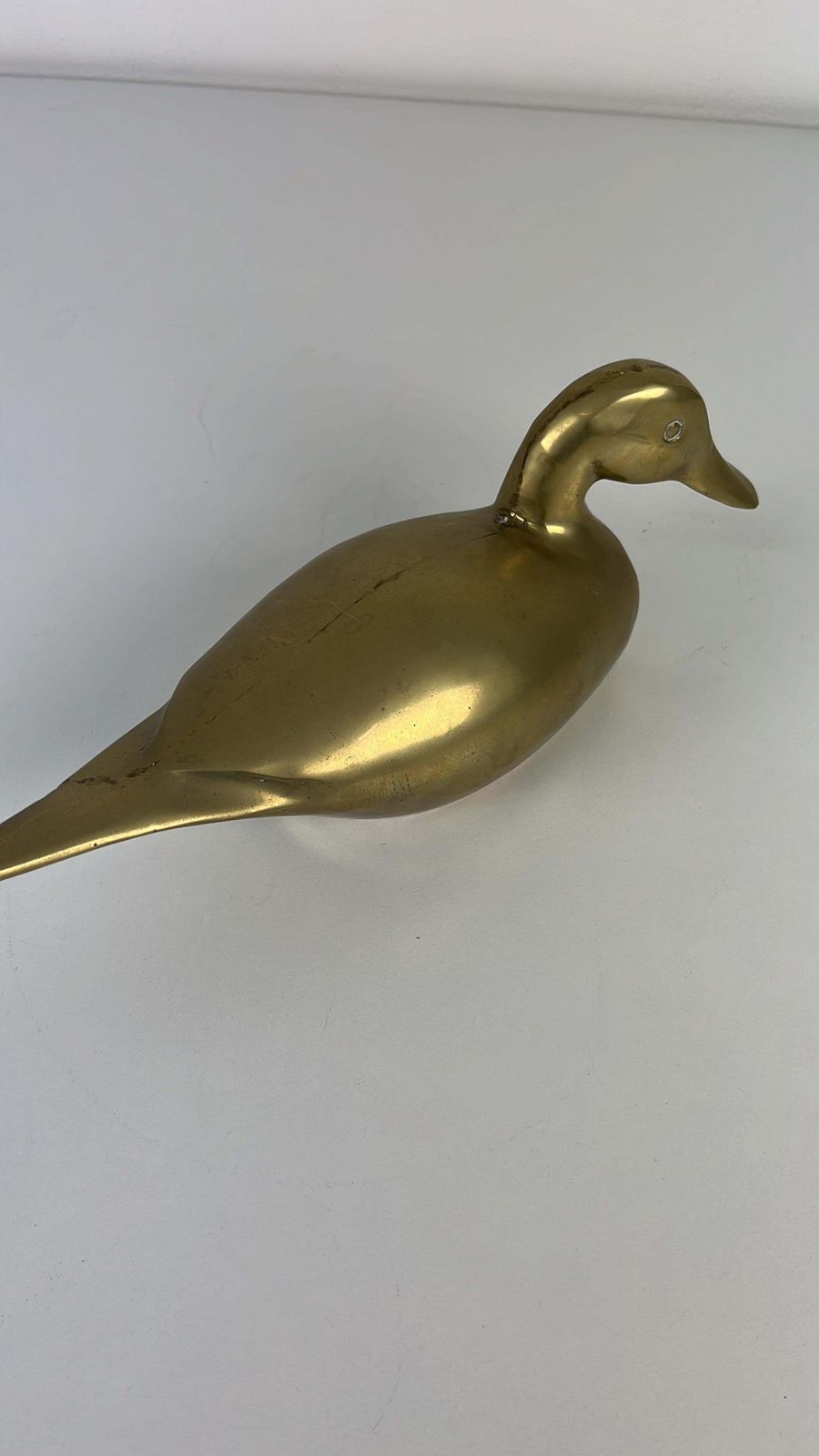 photo for sale Lovely Mid Century Brass Duck, Made In Italy  1960s