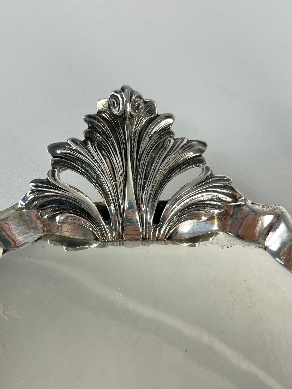 photo for sale 800 Silver Crumb Collector And Brush, Made In Italy, 1980s