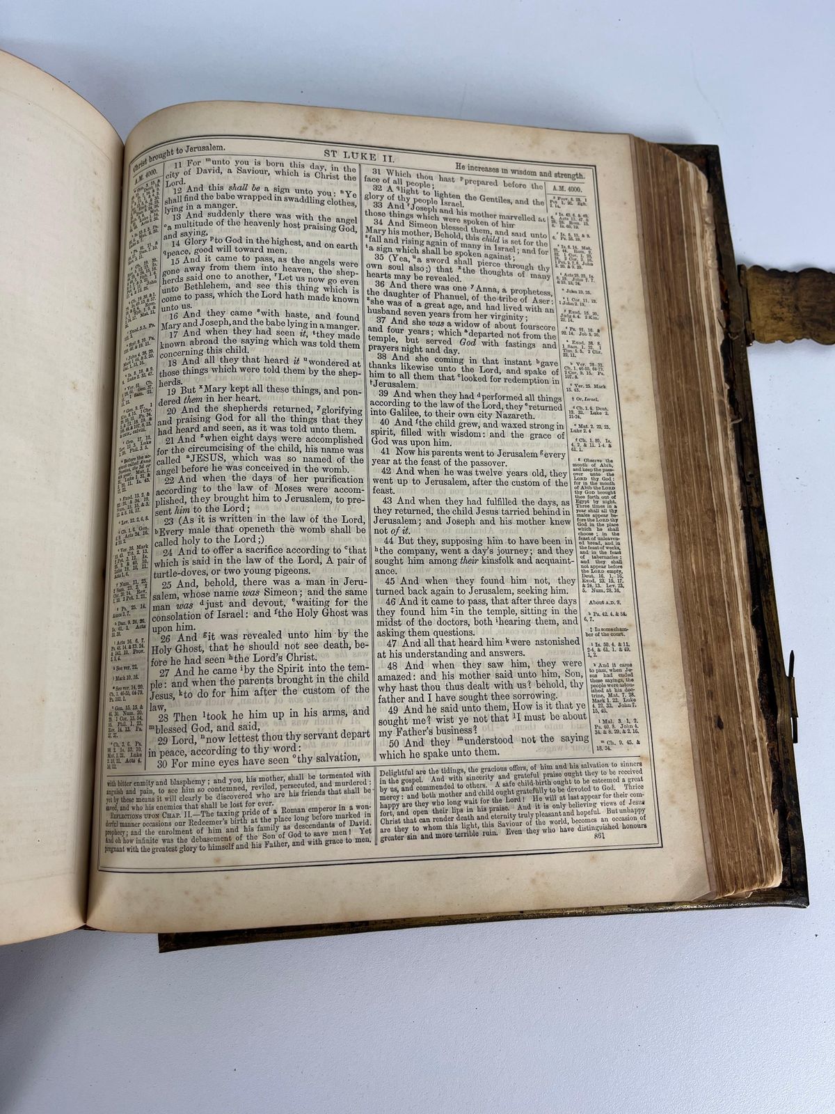 848.0 "The Holy Bible" By Rev. John Brown, 1870s photo