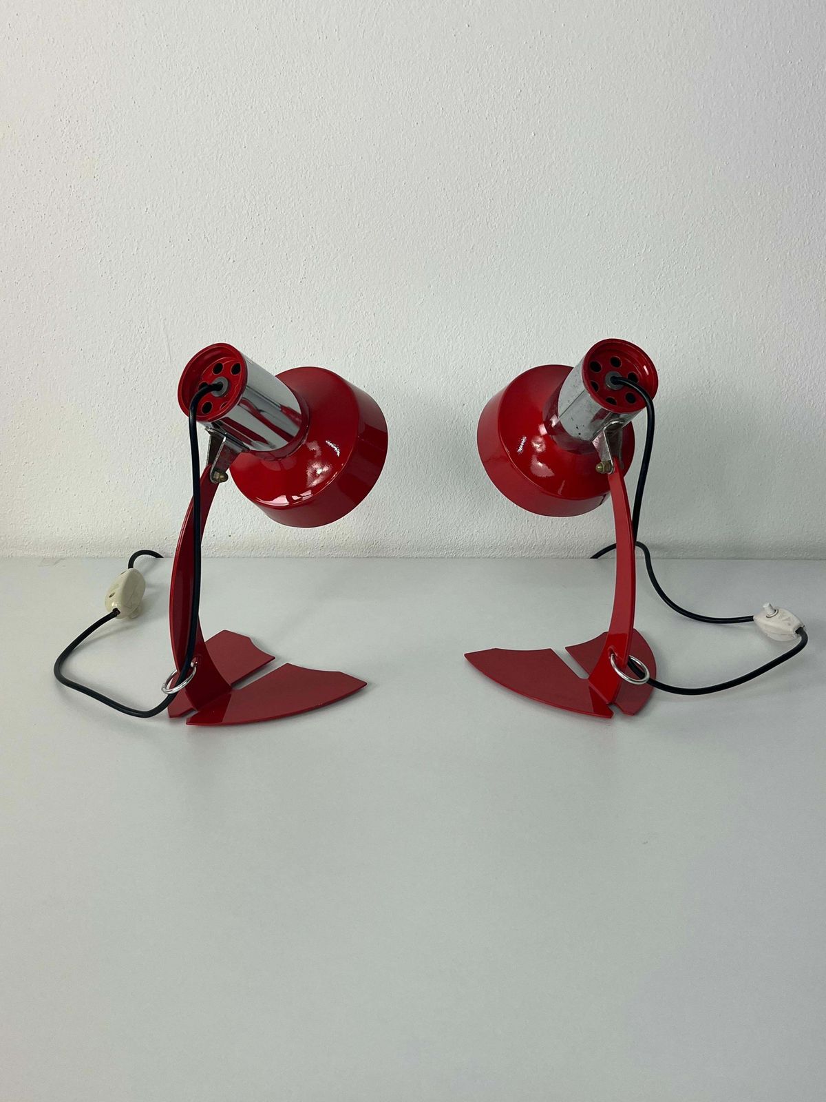 Set Of 2 Made In Italy Bedside Lamps Targetti Sankey, 1970s photo Lighting