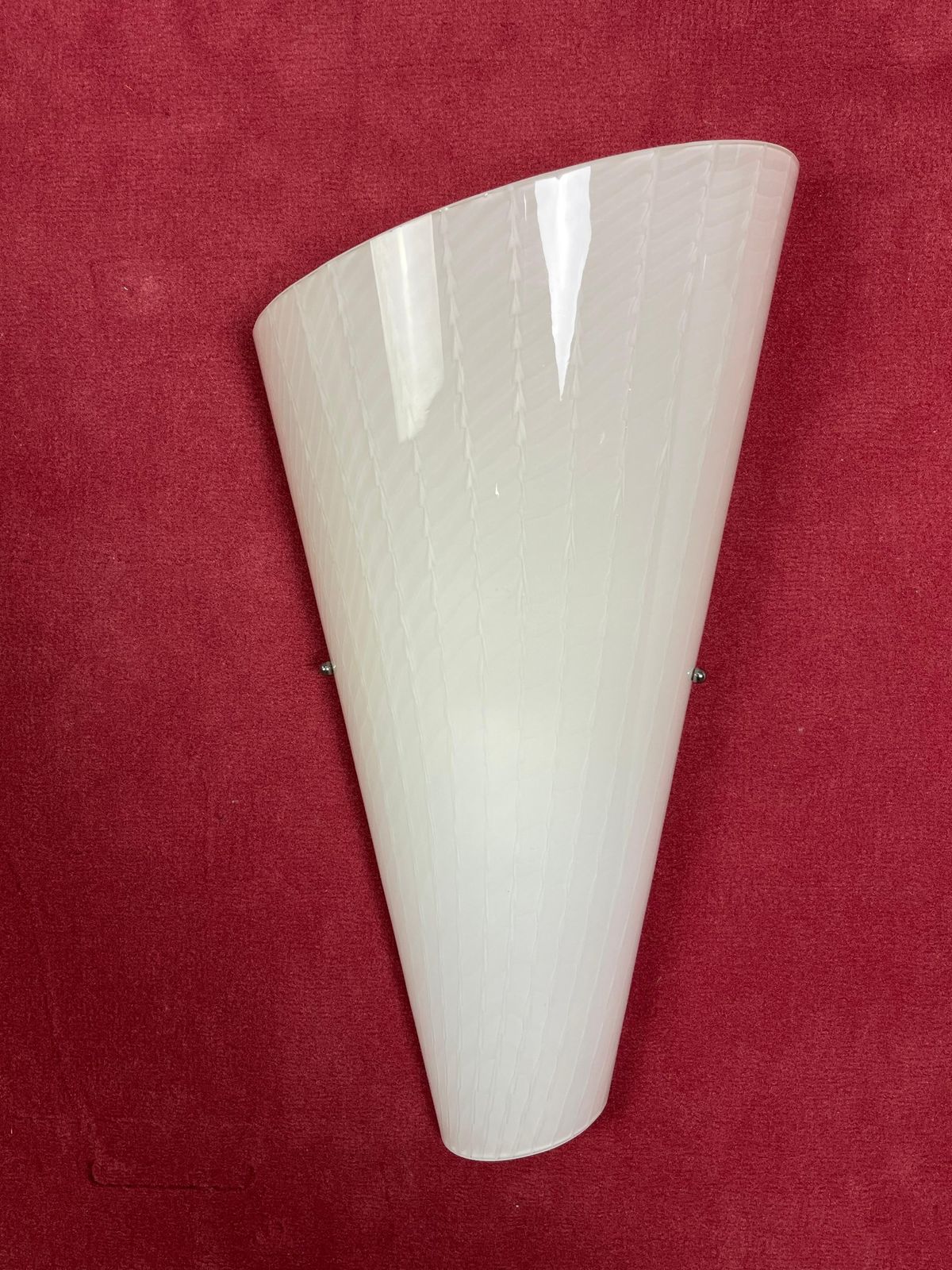 photo furniture Set Of 3 Large Murano Glass Wall Lamps, 1980s