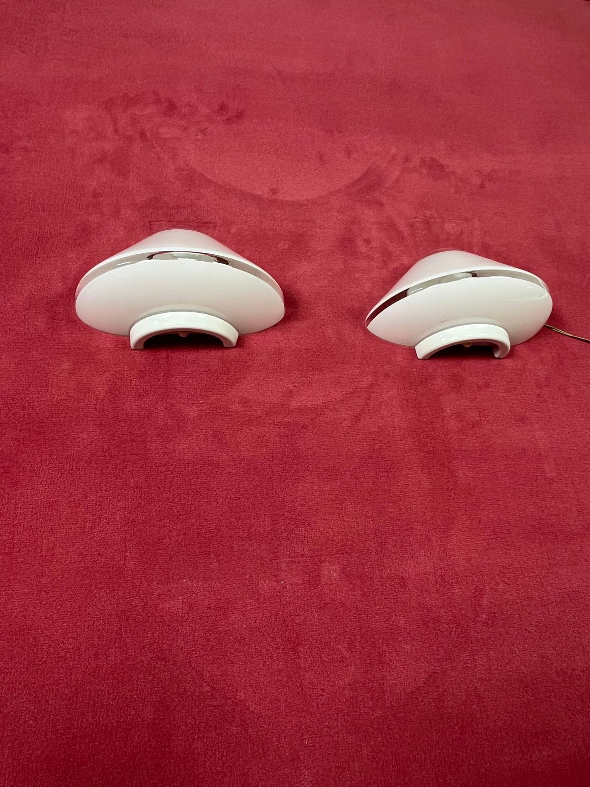 Set Of 2 Mid Century Italian Murano Glass Wall Lamps, 1960s photo for sale