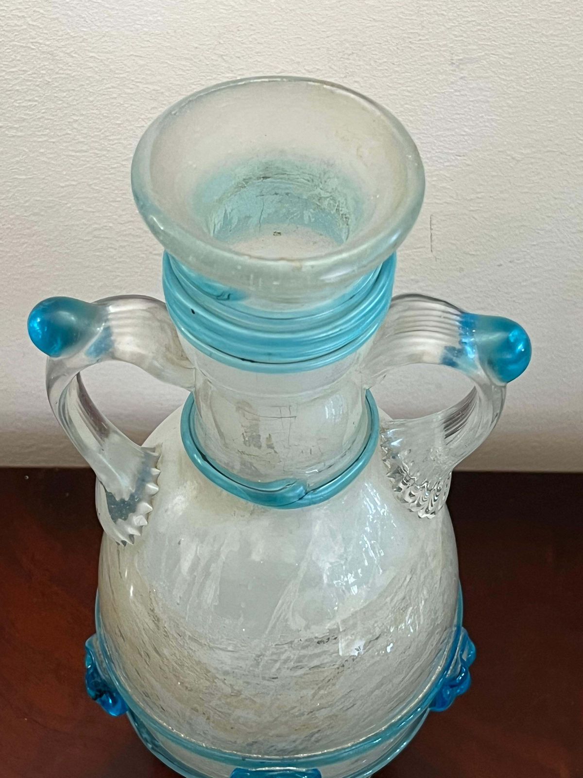 Excavated Murano Glass Vase Attributed To Flavio Poli For Seguso 1940s photo buy