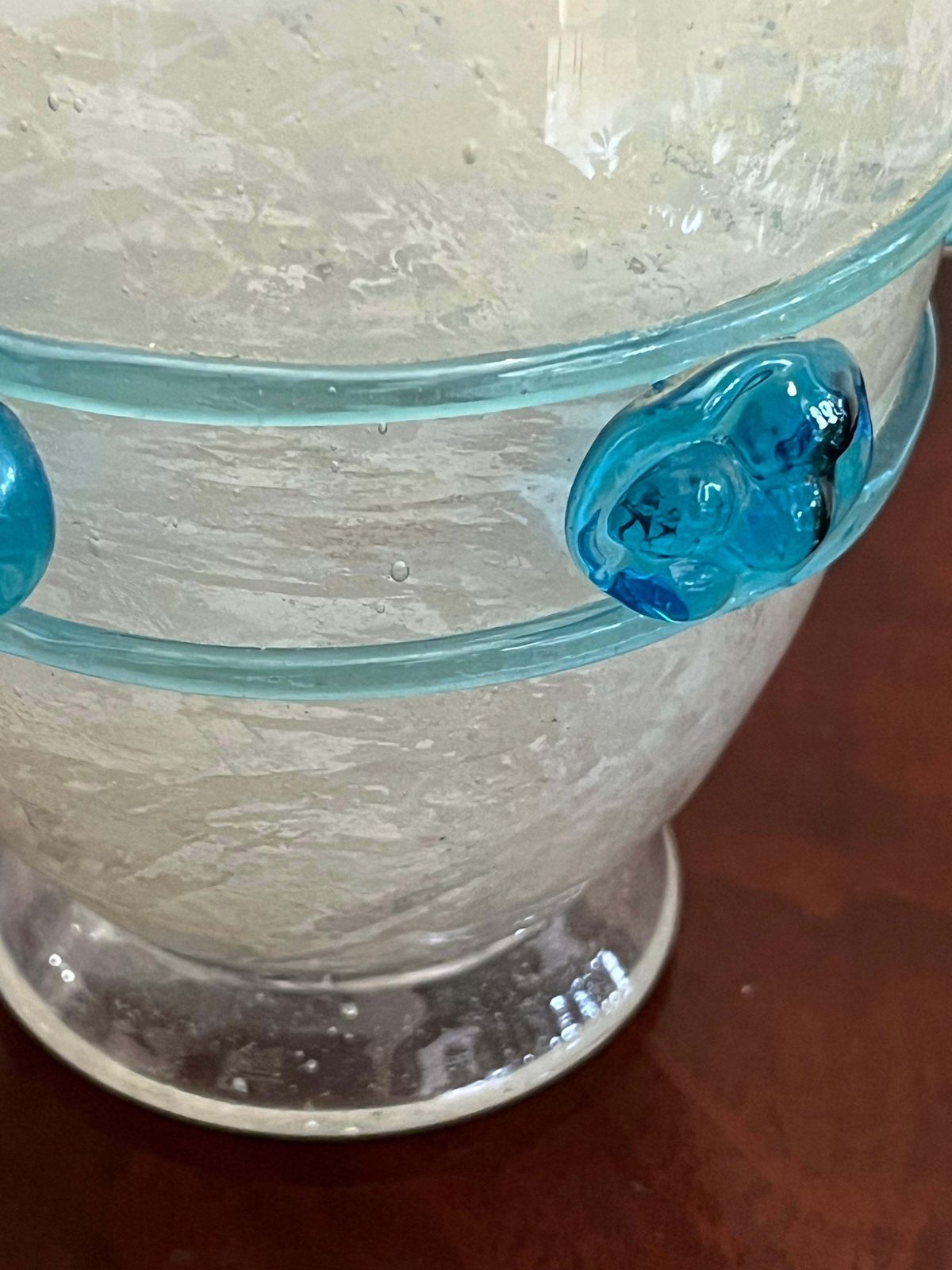 photo for sale Excavated Murano Glass Vase Attributed To Flavio Poli For Seguso 1940s