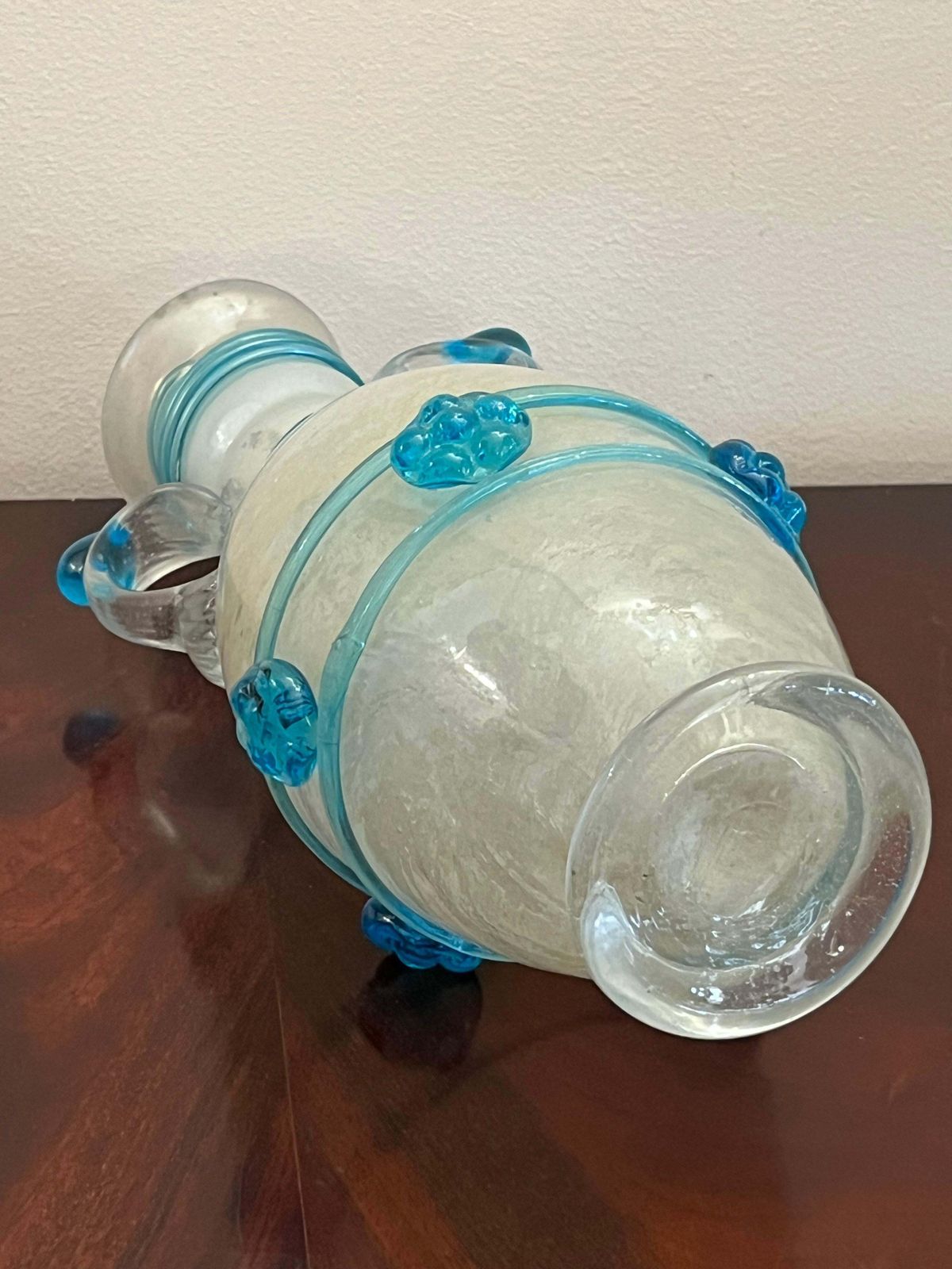 Home Decor Excavated Murano Glass Vase Attributed To Flavio Poli For Seguso 1940s photo