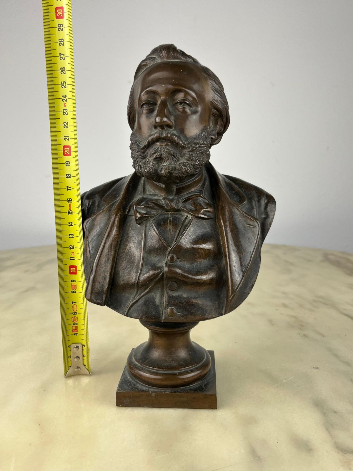 Jean Bulio, Bronze Statue Of Léon Gambetta, Prime Minister, France, 1930s photo vinterior