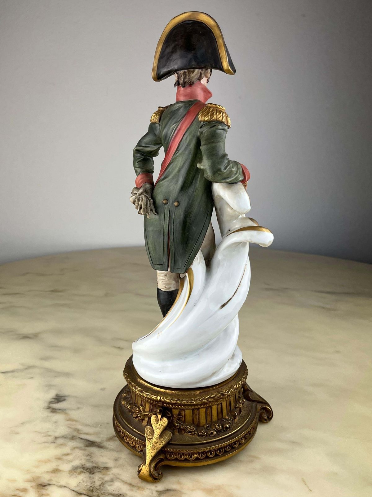 Napoleon Sculpture In Capodimonte Porcelain And Bronze, Italy, 1990s photo Art