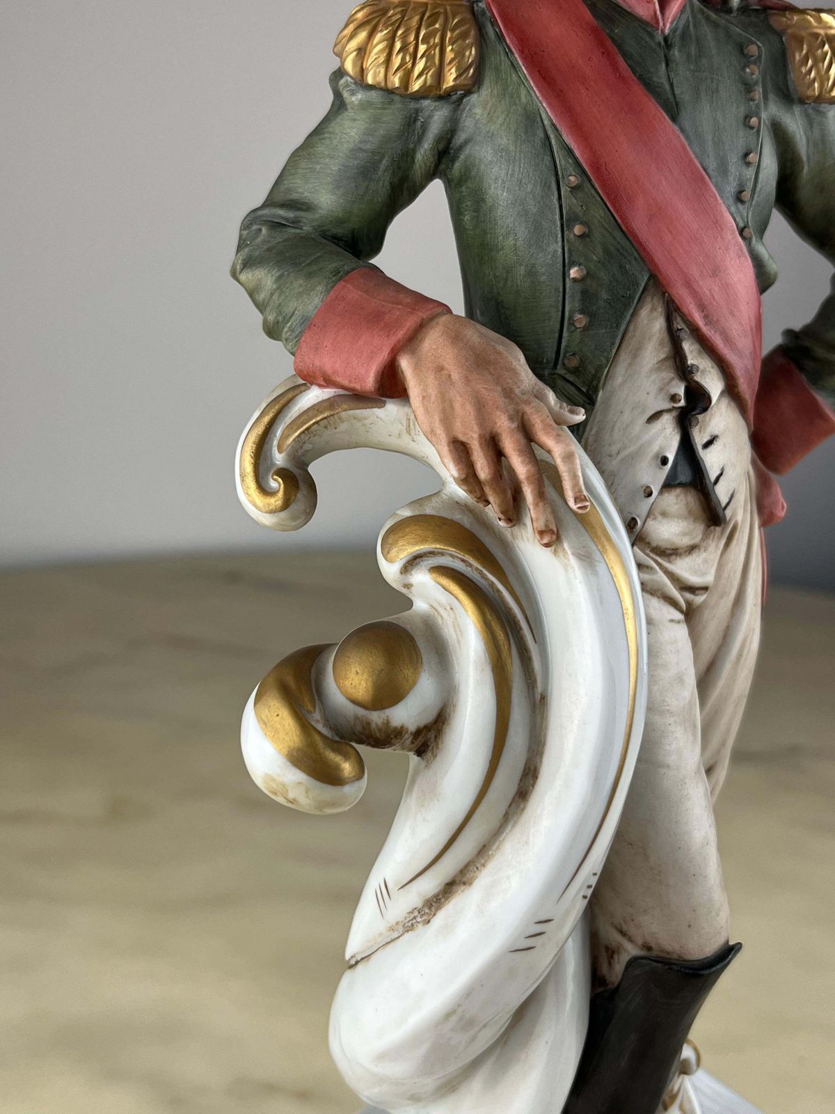 1028.0 Napoleon Sculpture In Capodimonte Porcelain And Bronze, Italy, 1990s photo