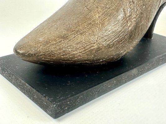 photo for sale Mid Century Carved Bookends In The Shape Of Womens Shoe, 1960s, Set Of 2