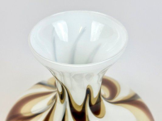 Home Decor Vintage Murano Opaline Florence Vase Attributed To Carlo Moretti, 1970s photo