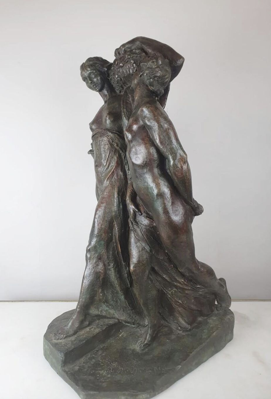 Jos De Decker, Bronze With Green Patina “Allegory Of Spring” photo 3600.0