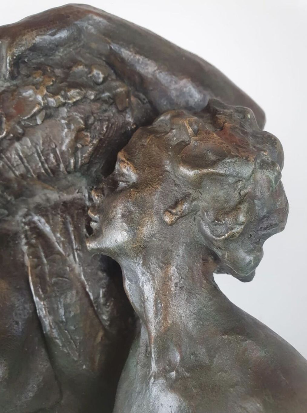 Jos De Decker, Bronze With Green Patina “Allegory Of Spring” photo vinterior