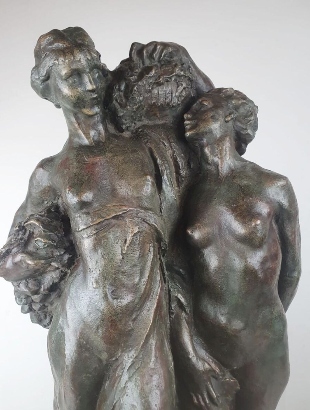 photo furniture Jos De Decker, Bronze With Green Patina “Allegory Of Spring”