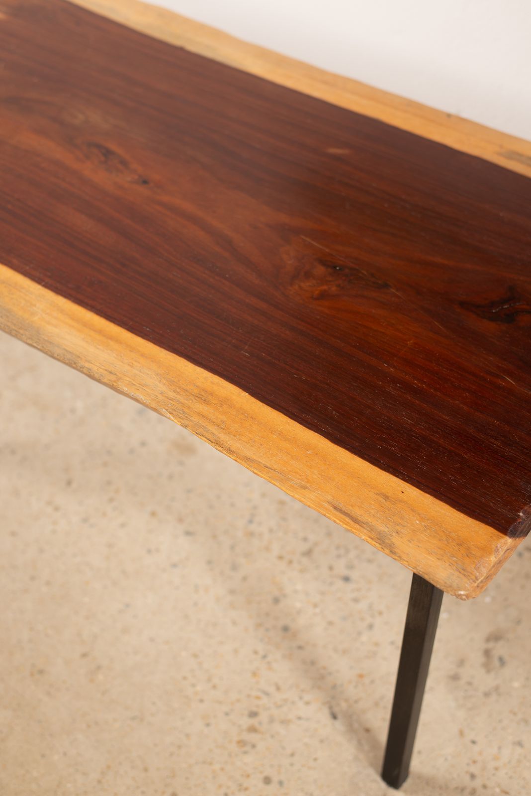 Mid Century French Coffee Table With Sapwood Edge photo 714.0