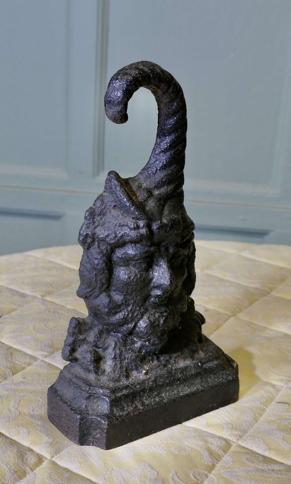 19th Century Cast Iron Bacchus Doorstop photo 432.0