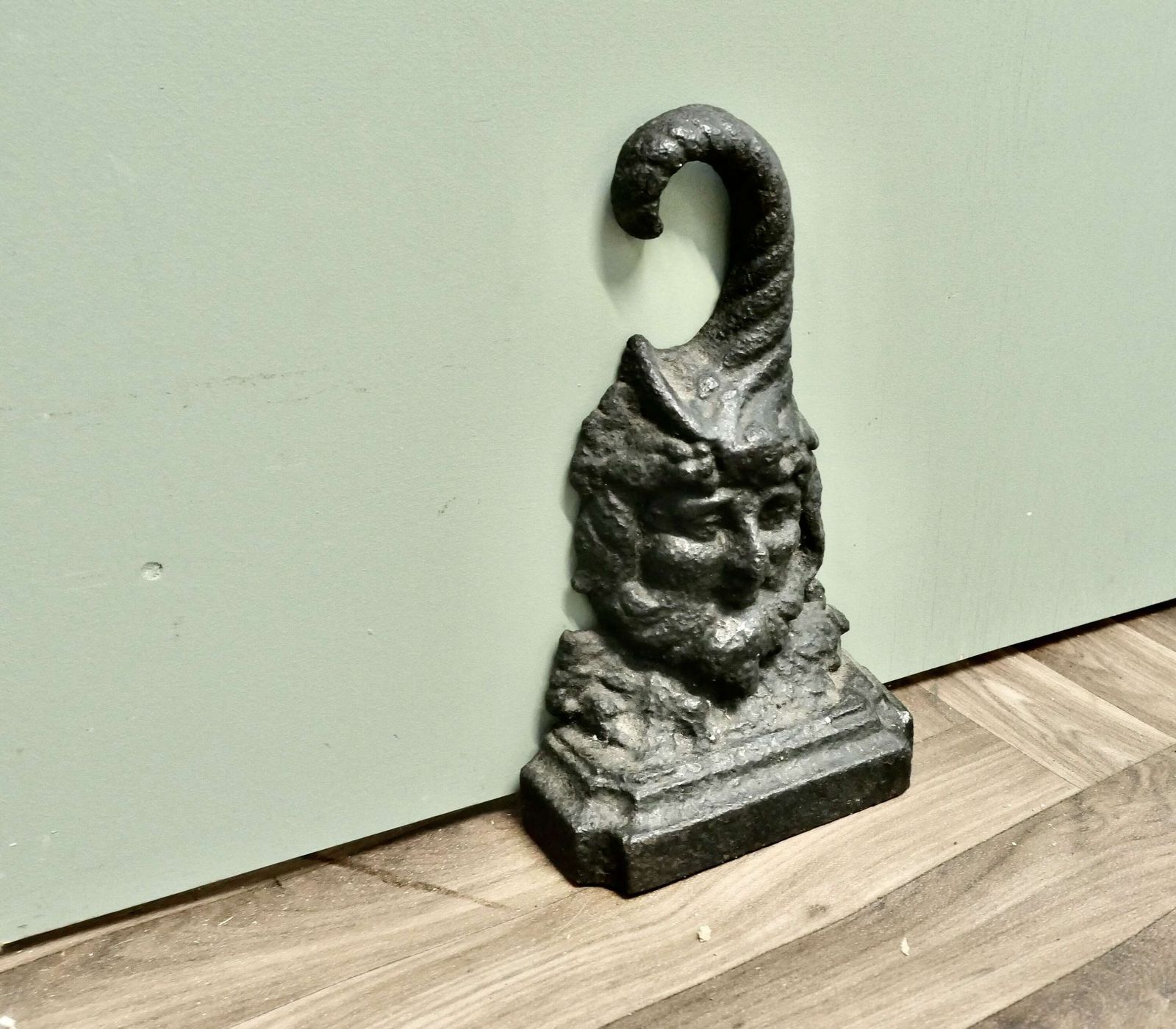 19th Century Cast Iron Bacchus Doorstop photo buy