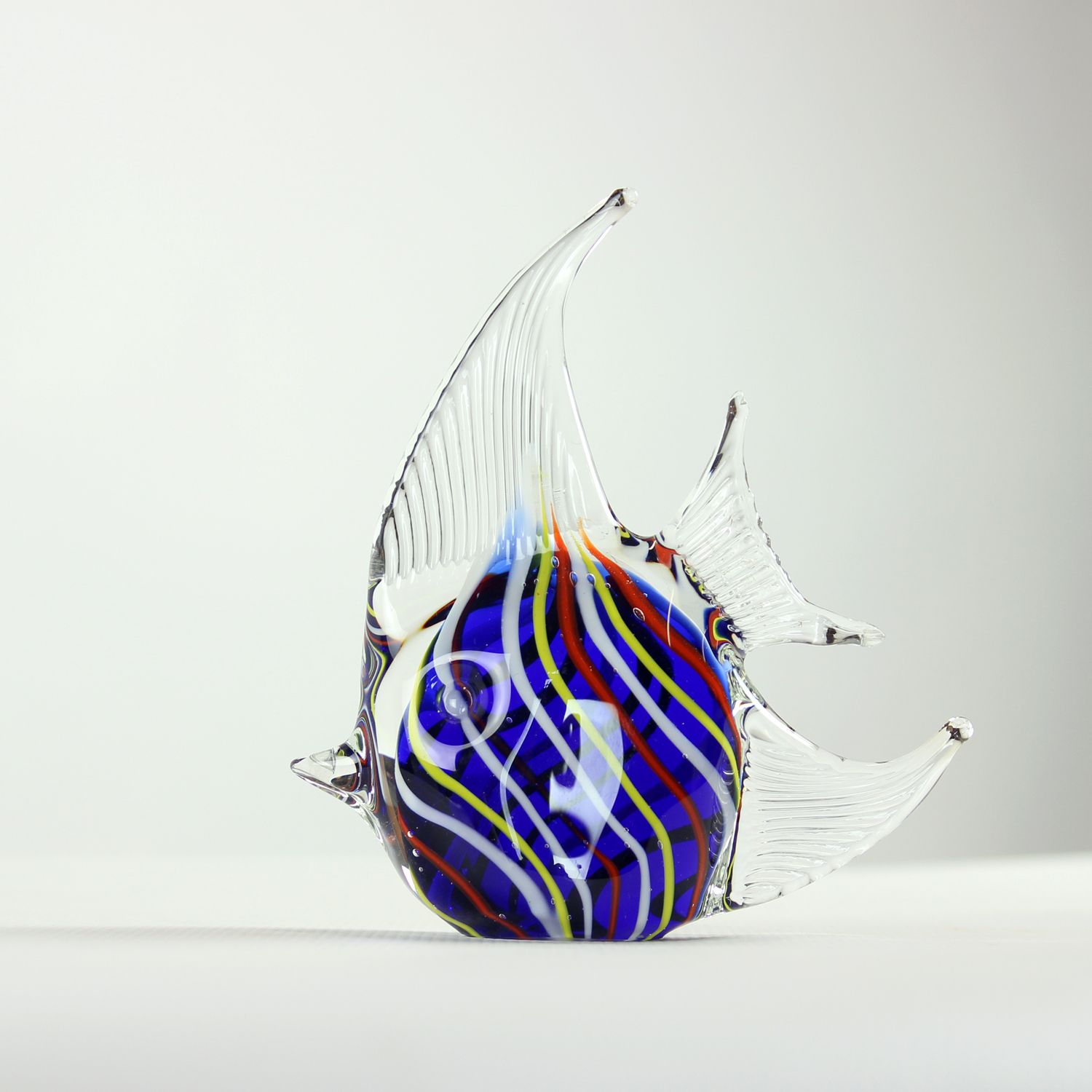 photo for sale Stunning Glass Fish Statue, Czechoslovakia 1960s