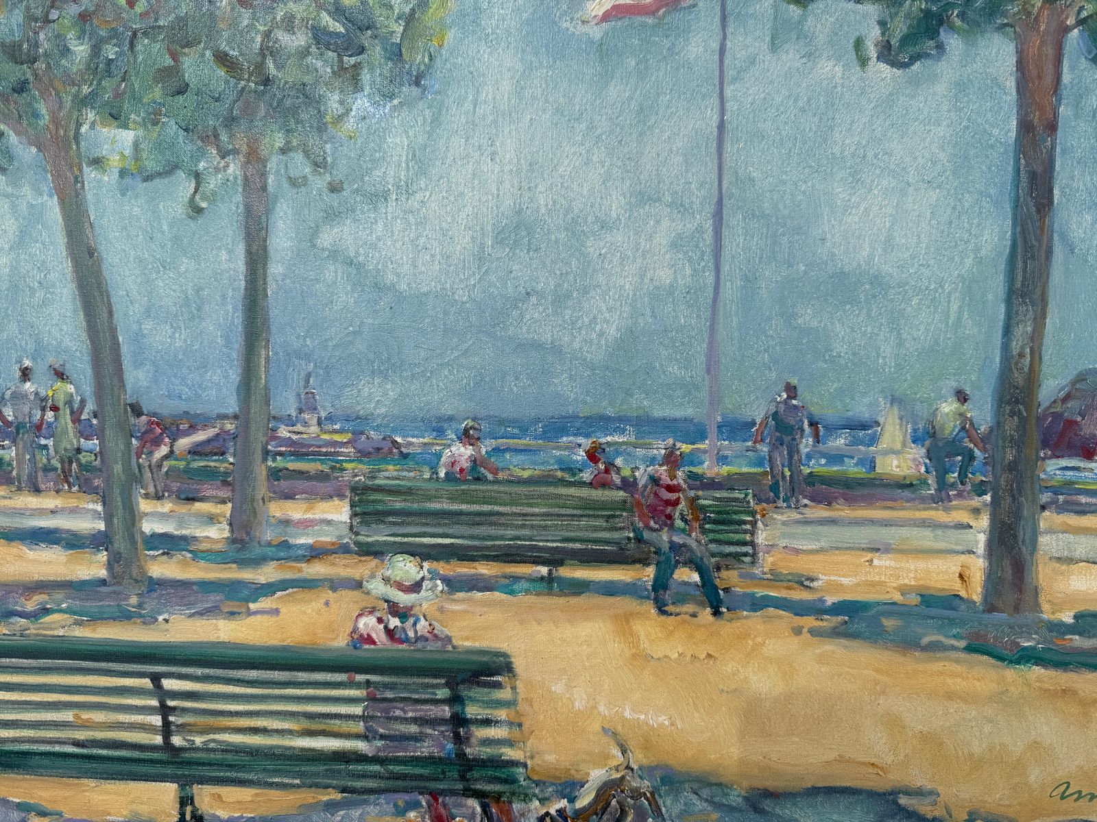 Josep Amat Promenade In Sant Feliu De Guíxols Spain C.1980 photo buy