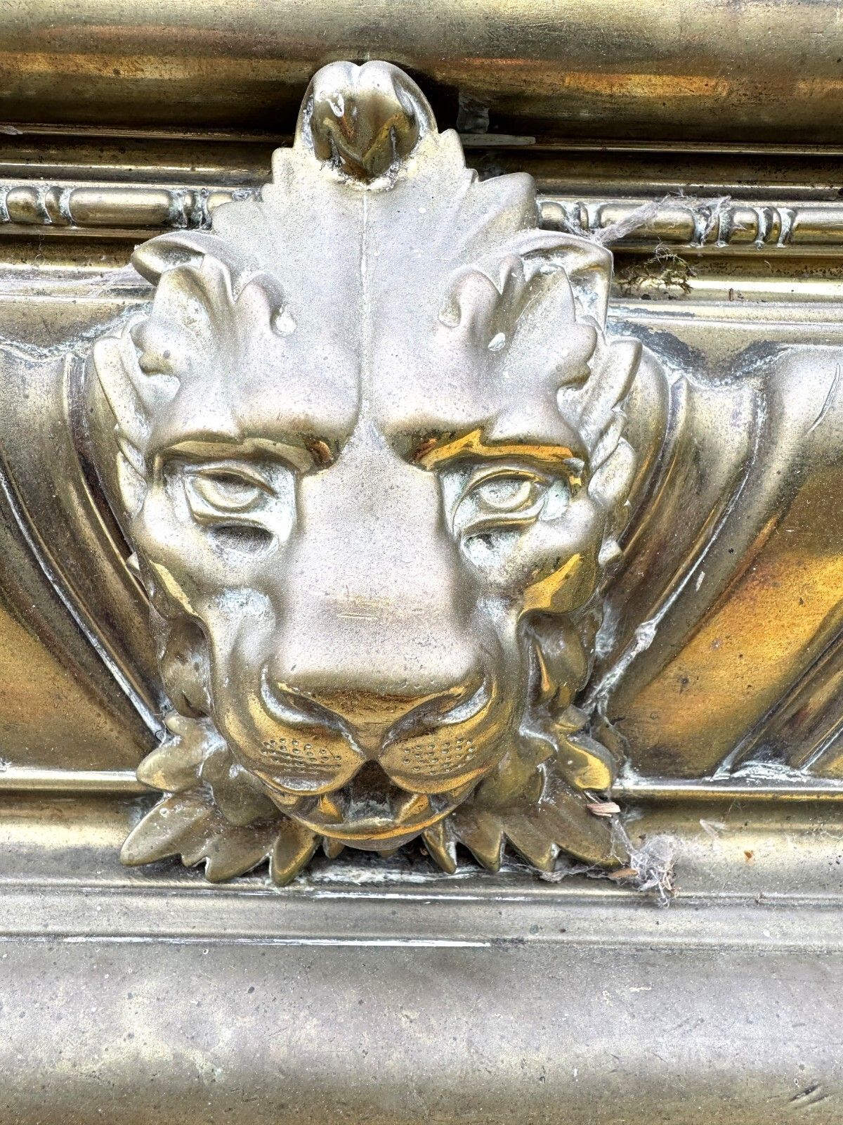Large 19th Century Country House Brass Fender photo Home Fixtures