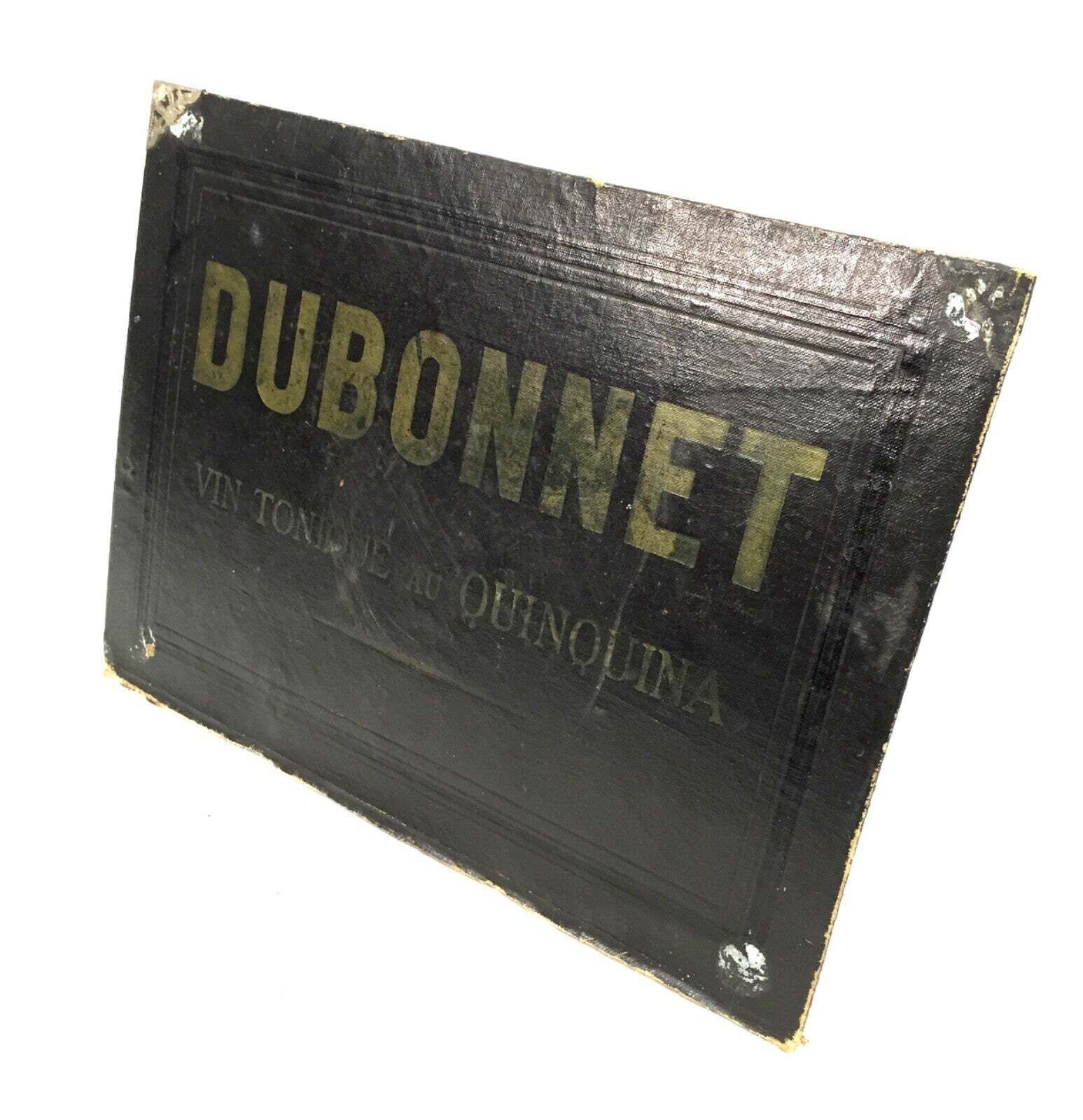 Antique Advertising   French Shop Display Promotional Showcard For Dubonnet Wine photo for sale