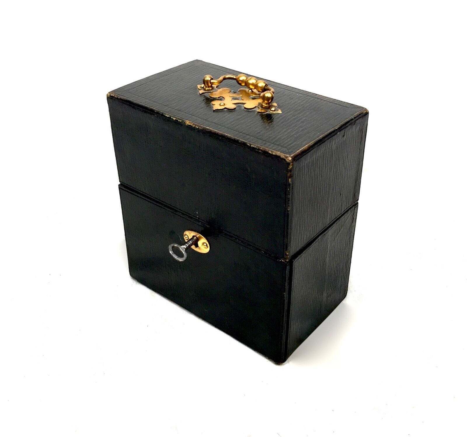 Antique Edwardian Ladies Travel Perfume Box & Original Bottles By Bayley & Co photo furniture