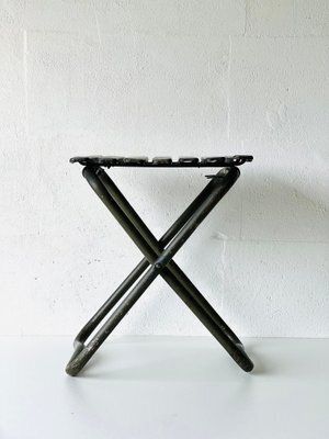 photo furniture Industriële Opvouwbare Metalen Stoel, Jaren 1970
