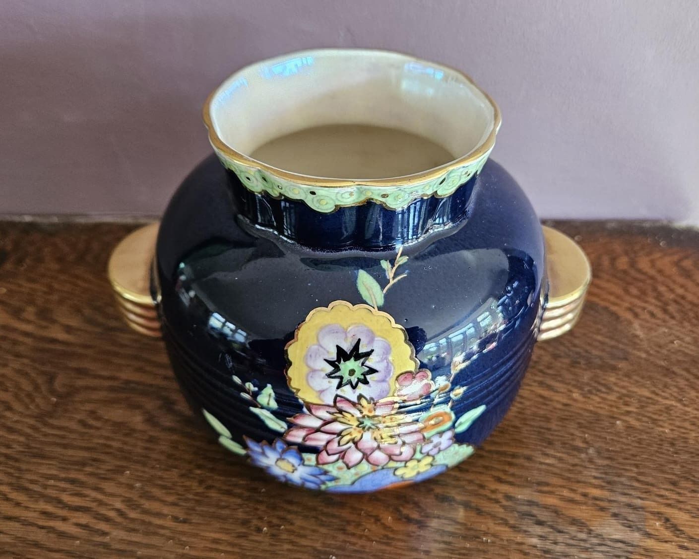 Crown Devon Art Deco Vase, 1930s photo for sale