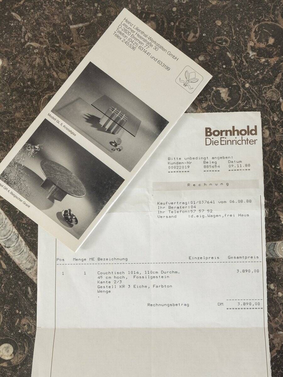 Rare Coffee Table By Heinz Lilenthal, 1980’s photo 2062.0
